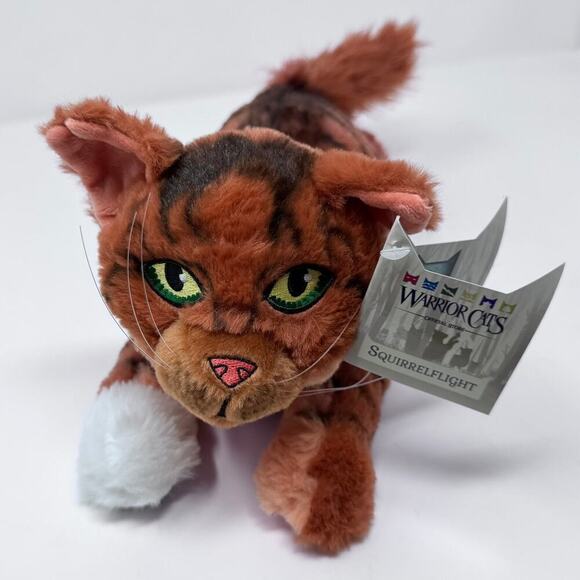 NWT Warrior Cats Squirrelflight Orange Green Eyes Kitty 14" Plush Thunder Clan - Picture 1 of 11